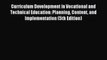 (PDF Download) Curriculum Development in Vocational and Technical Education: Planning Content