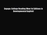 (PDF Download) Engage: College Reading (New 1st Editions in Developmental English) Download