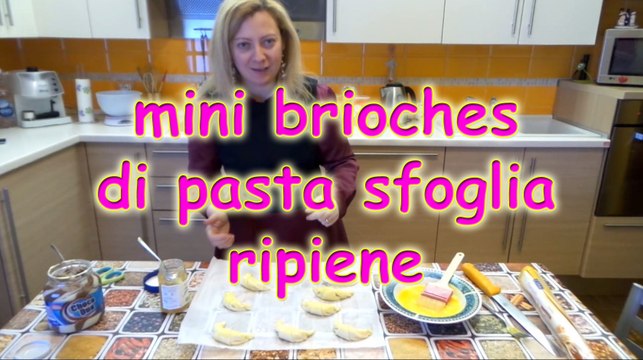 mini brioches veloci di pasta sfoglia ripiene, ricetta facile e veloce
