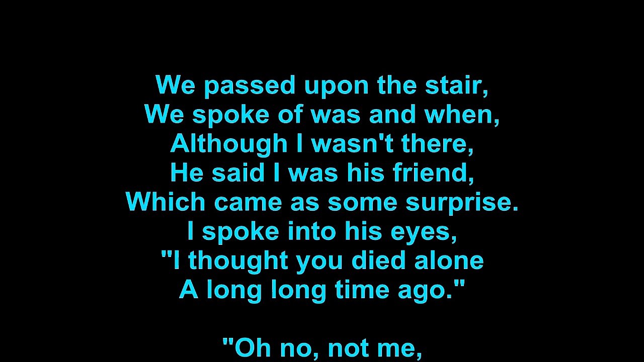 David Bowie – The Man Who Sold The World Lyrics