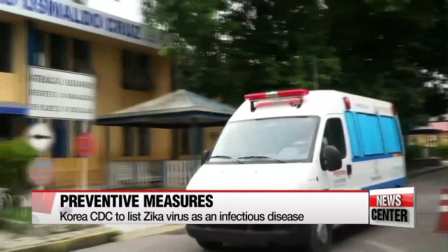 Korea CDC to list Zika virus as infectious disease