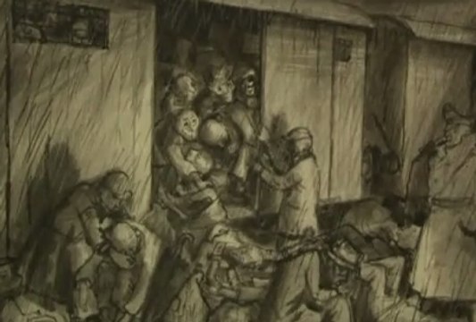 В Берлине показали картины узников концлагерей