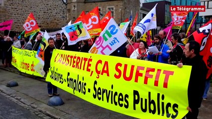 Saint-Brieuc. Défense de la fonction publique : près de 700 manifestants (Le Télégramme)