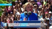 Election 2016: Sanders, Clinton show some fight in town hall