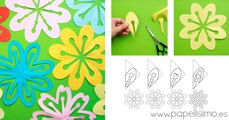 Flores de papel recortadas | Cut out paper flowers