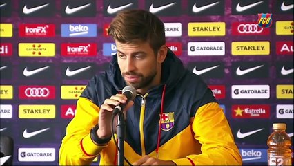 FC Barcelona US tour Roda de premsa de Pique i Ter Stegen (CAT)