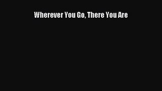 (PDF Download) Wherever You Go There You Are Download
