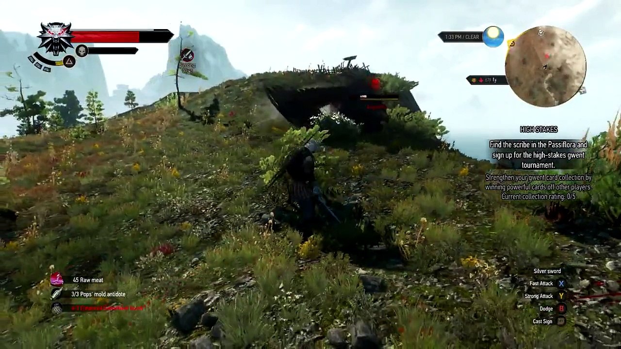 The Witcher 3 Glitches God Mode & Unlimited Damage Glitch - video