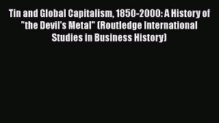 Tin and Global Capitalism 1850-2000: A History of the Devil's Metal (Routledge International