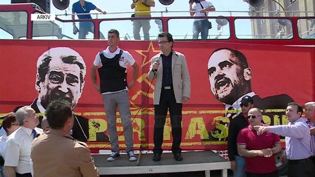 Vangjel Dule në selinë e PD, kafe kortezie me Lulzim Bashën - Top Channel Albania - News - Lajme