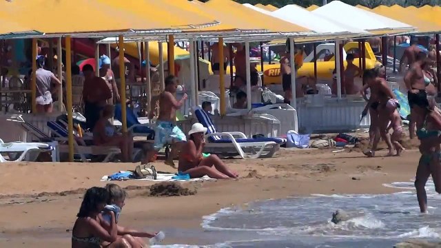 Феодосия - золотой пляж, море, солнце - Крым 2014