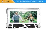 White 10.1inch 1024*600 MTK8127 Android 4.4 Quad Core Tablets 8GB Cameras Bluetooth WiFi GPS HDMI with Black Leather Case-in Tablet PCs from Computer