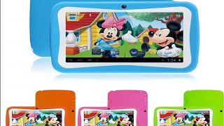 Love gift multi color 3000mAh battery otg wifi dual camera dual core 4g rom 512mb ram cheap 7 children'-s tablet for kids-in Tablet PCs from Computer