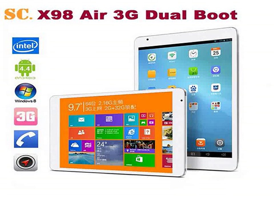 9.7 Retina 2048*1536 Teclast X98 Air 3G Z3735F Dual Boot Win10 Phone Call Tablet PC Intel Quad Core 2.16GHz 2GB RAM 64GB BT-in Tablet PCs from Computer