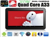 Cheapest 10 inch AllWinner A33 Quad Core tablet PC Android 4.4 1G RAM 8GB/16GB ROM Dual Cameras wifi Bluetooth Free Shipping-in Tablet PCs from Computer