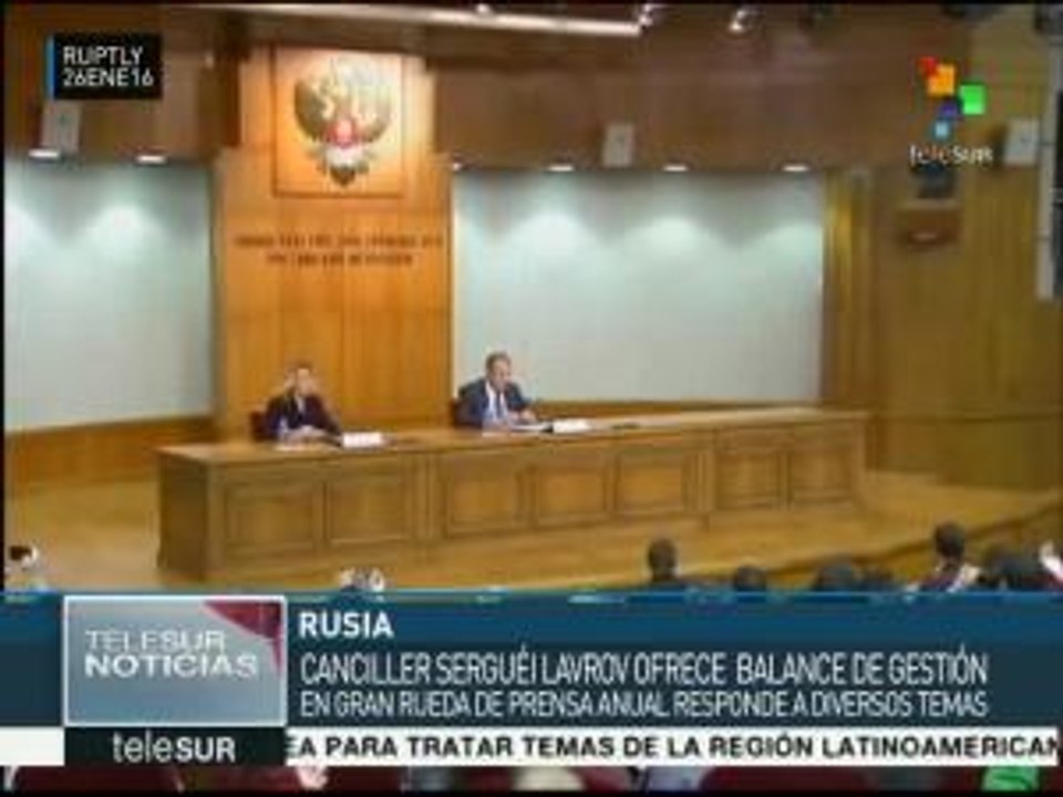 Rusia: Lavrov ofrece gran rueda de prensa anual