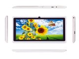 7 White Quad Core Allwinner A33 Google Android 4.4 Dual Camera WiFi Bluetooth 1G/8GB Tablet PC MID EUplug -in Tablet PCs from Computer