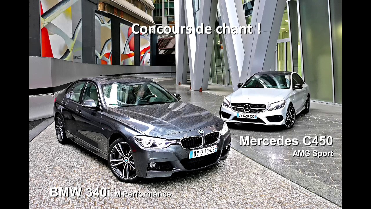 Vidéo insolite : le concours de chant entre les Mercedes C450 AMG et BMW 340i