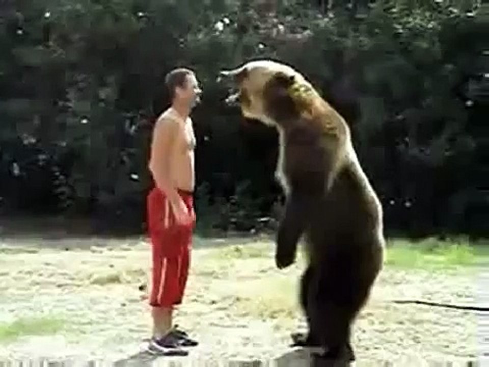 Ayı İle Güreş Tutan Adam