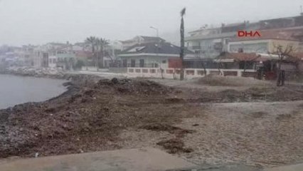 Çanakkale Küçükkuyu'da Kar Yağışı Etkili Oldu