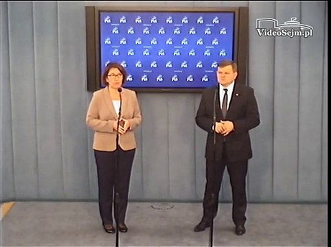 Poseł Beata Mazurek - konferencja z 30 grudnia 2015 r.
