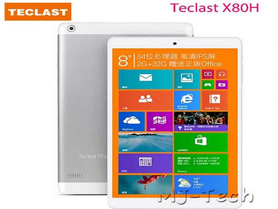 8'-'- Teclast X80H IPS 1280x800 Screen Windows 8.1 Intel Z3735F Quad Core Max 1.83GHz 2GB/ 32GB 2MP BT 4.0 dual camera tablet pc-in Tablet PCs from Computer