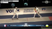 CdM EH Heidenheim 2016 - Finale Grumier (FRA) vs Nikishin (UKR)
