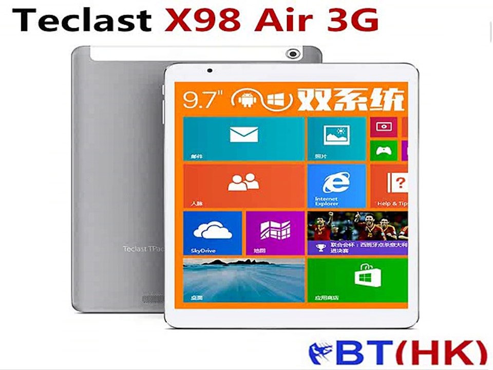 Teclast X98 Air 3G Dual Boot 9.7 Inch 2GB RAM 64GB ROM Android 5.0+ Win10 Retina Z3735F Quad Core WCDMA phone call tablet pc-in Tablet PCs from Computer