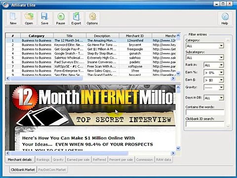 Affiliate Elite - how to find good products to sell