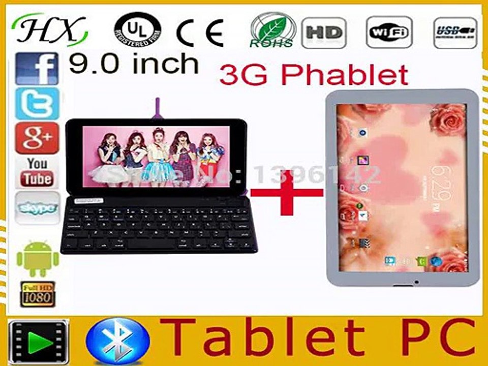 9'- MTK6572 WCDMA 3G Phone tablet pc 1G+8G Dual Core1.5Ghz android4.4 Tablets GPS bluetooth wifi SIM TF Card Valentine'-s Day gift-in Tablet PCs from Computer
