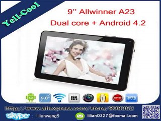 New Hot Sale Dual core 9 inch A23 Tablet PC Android 4.2 System RAM 512M ROM 8GB Capacitive touch screen Dual cameras WIFI-in Tablet PCs from Computer