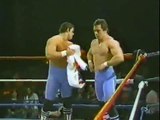 British Bulldogs vs Matt Borne & AJ Petruzzi   Championship Wrestling April 6th, 1985