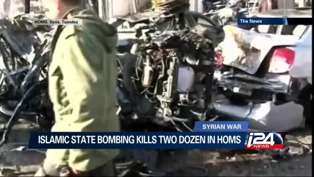 Islamic State bombing kills two dozen in Homs