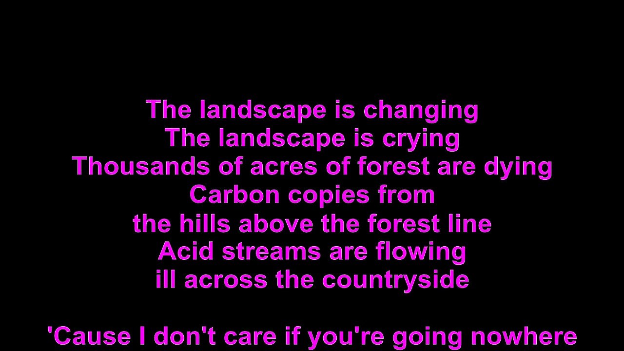 Depeche Mode – The Landscape Is Changing Lyrics