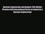 (PDF Download) Systems Engineering and Analysis (5th Edition) (Prentice Hall International
