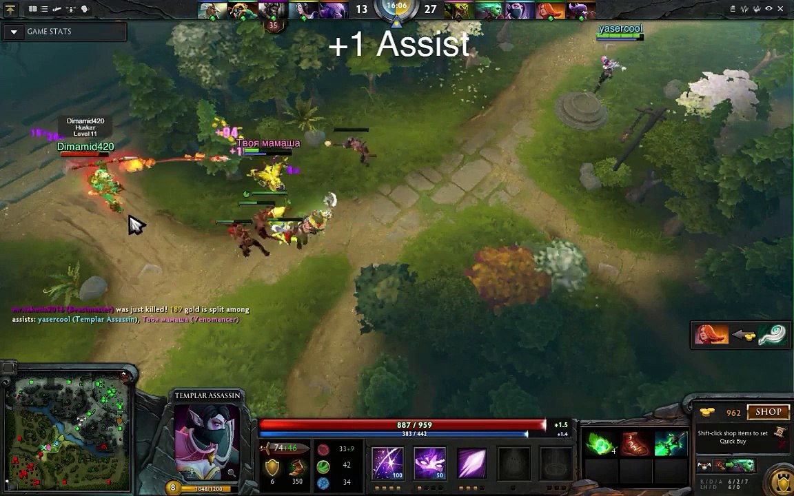 Dota 2 Gameplay-14 Kills + 21 Assists and only 5 Deaths