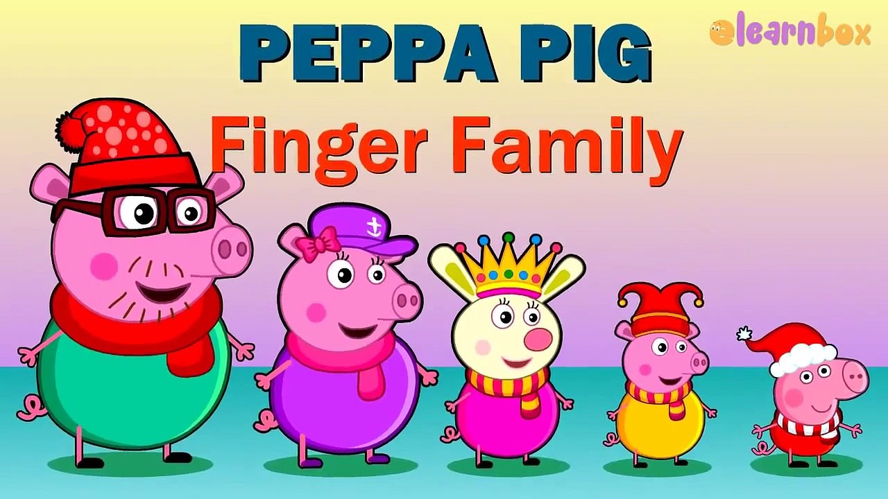 Peppa Pig Funny Cartoon for Toddlers | Finger Family Cartoon Animation Rhyme for Children