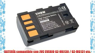 BATER?A compatible con JVC EVERIO GZ-MG130 / GZ-MG131 etc. sustituye BN-VF808 BN-VF808U con