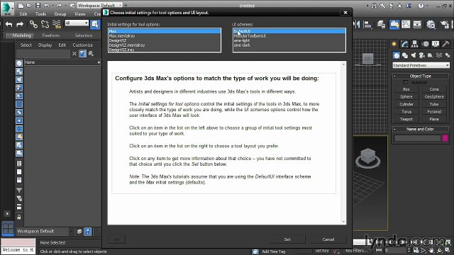 02 02 Customize user interface and defaults - How to 3ds Max 2016part 3