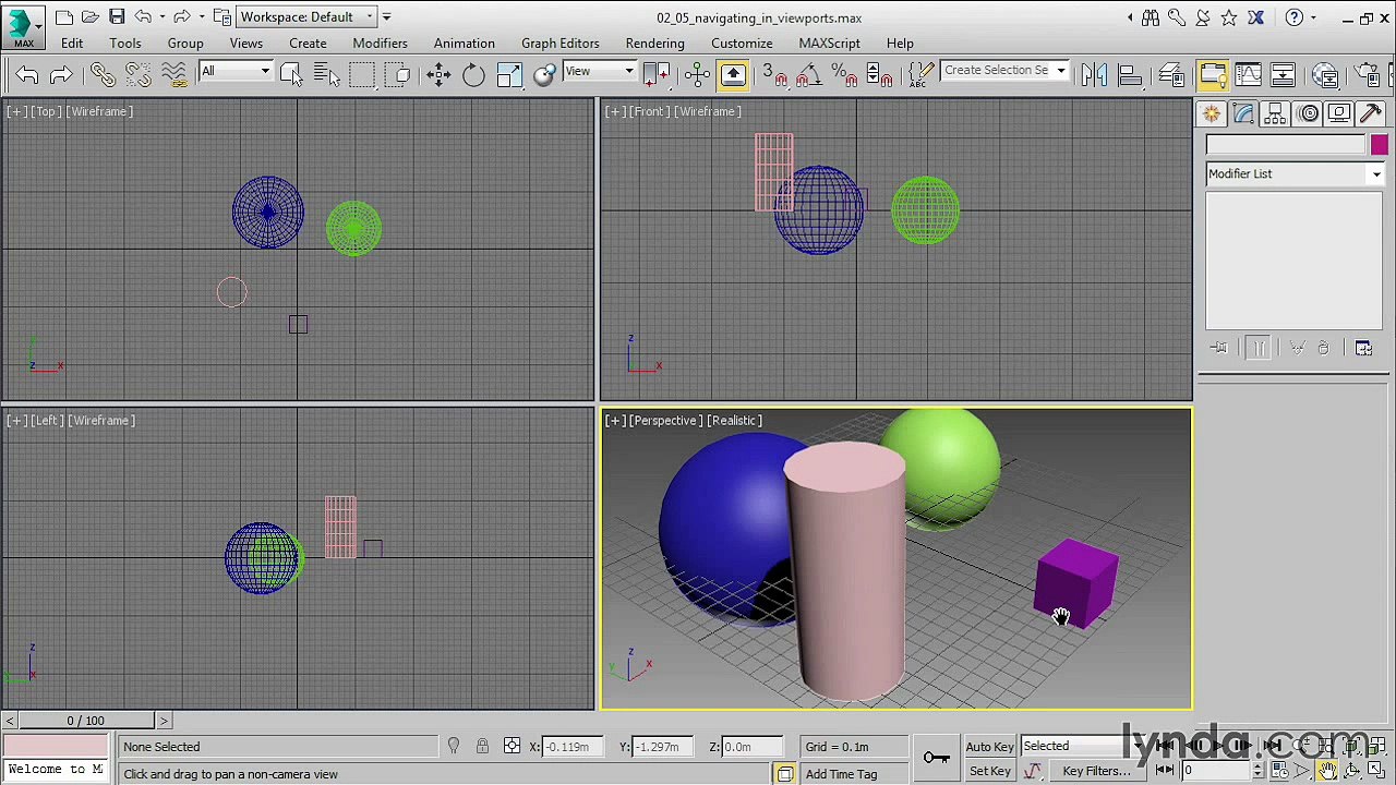 03 06 Navigating in viewports - 3ds Max 2016part14