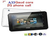 NEW Arrive!!!7 inch 2G Phone Call tablet pc AllWinner A33 Android4.4  Quad Core Dual Cameras Bluetooth WIFI512MB/4GBmulti touch-in Tablet PCs from Computer