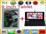 Hot!9 inch Tablet PC 3G Phablet SIM MTK8382 Android4.4 1G 8G Quad Core Flash Light GPS Phone Call WIFI Tablets wireless keyboard-in Tablet PCs from Computer