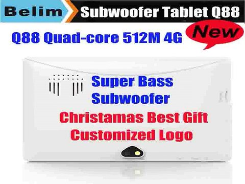 New Upgraded Q88 Tablet PC with Subwoofer Speaker Dual Core 512MRAM 4GROM Dual Camera Bluetooth OTG Kids Tablet Free Shipping-in Tablet PCs from Computer
