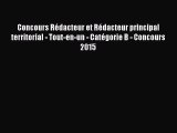 [PDF Télécharger] Concours Rédacteur et Rédacteur principal territorial - Tout-en-un - Catégorie