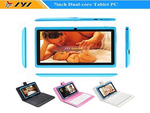 Azure Tablet 7 inch Android 4.2 8GB 800x480 A23 1.5GHz Dual Core Dual cameras with Flashlight WiFi Tablet PC+Keyboard Case-in Tablet PCs from Computer
