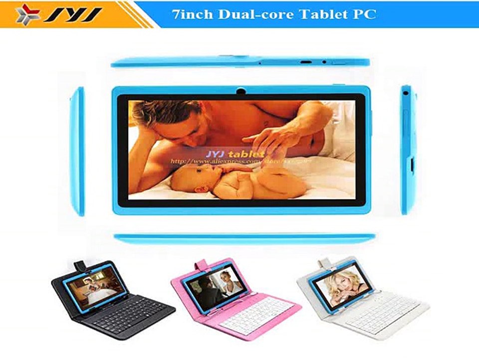 Azure Tablet 7 inch Android 4.2 8GB 800x480 A23 1.5GHz Dual Core Dual cameras with Flashlight WiFi Tablet PC+Keyboard Case-in Tablet PCs from Computer
