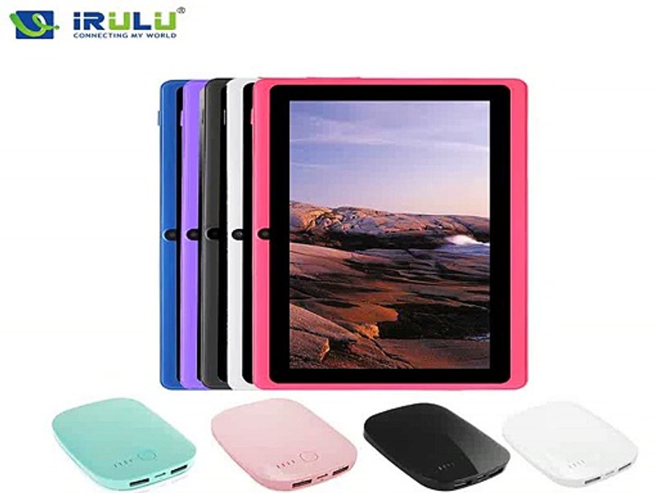 iRULU Tablet eXpro 7 Android 4.4 Tablet Google APP play With 6000 mAh Power Bank 1024*600 HD Quad Core 16GB WIFI Dual Camera-in Tablet PCs from Computer