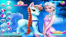 Disney Frozen Game - Frozen Elsa Pony Caring Baby Videos Games For Kids