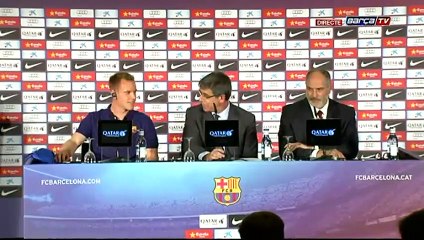 Official presentation of new Barca's goalkeeper Ter Stegen