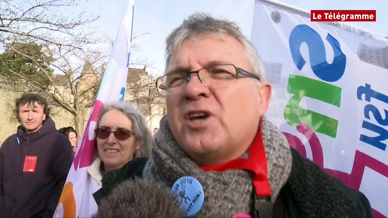 Vannes. Fonction publique : environ 350 manifestants